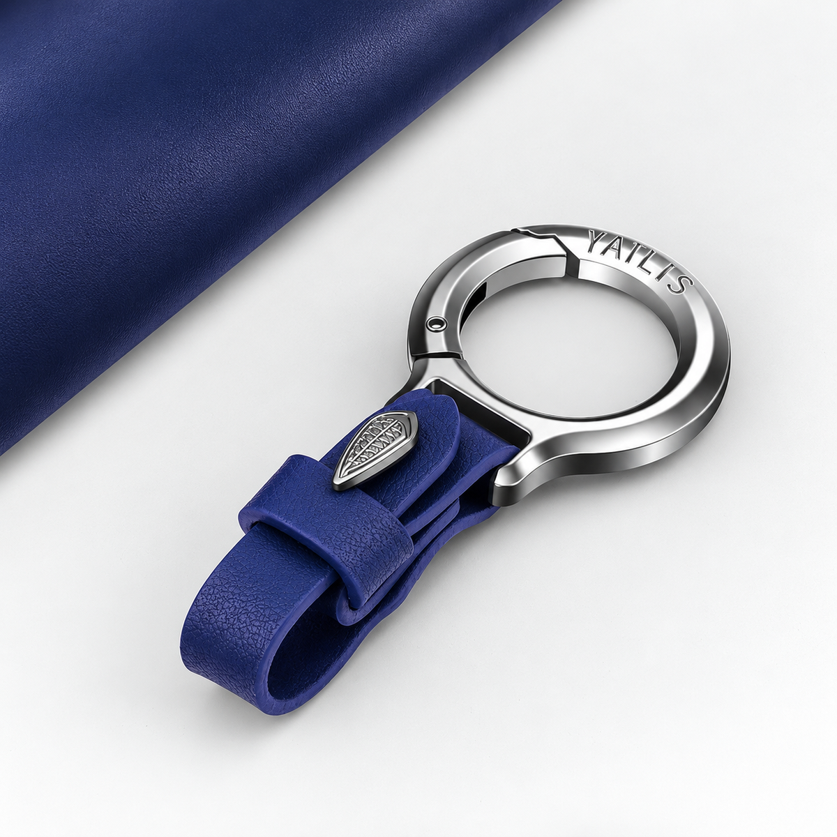 Premium Leather and Metal Car Keychain