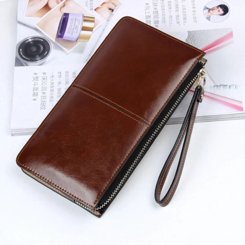 Large Capacity Zipper Wallet – Multi-Card Slots,All-in-One for Daily Outings