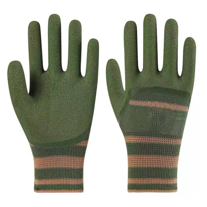 Sturdy rubber garden gloves