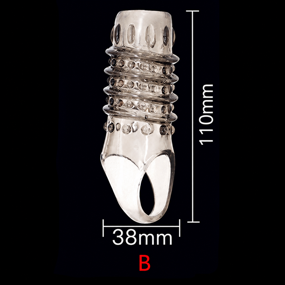 【5 Pcs】Men's Soft Rubber Spiked Rings
