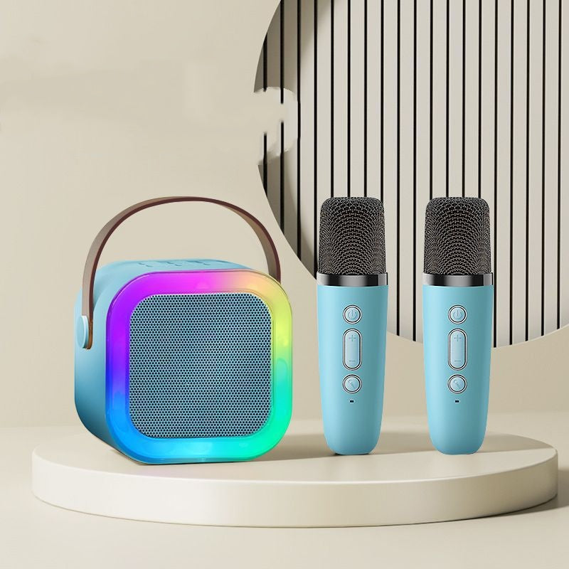 Mini Karaoke Machine with Wireless Microphones