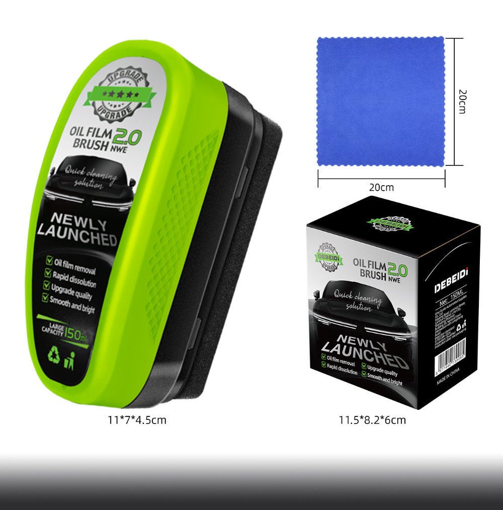 New Car Glass Oil Film Remover – Powerful Cleaning, Protective Coating & Water Repellent