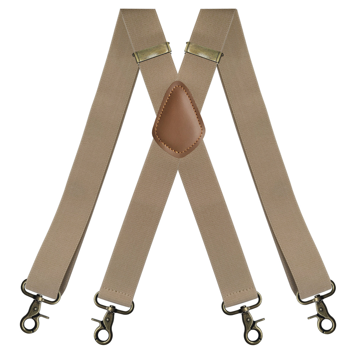 High Quality——Men's X-Back Suspenders with Hook Clips