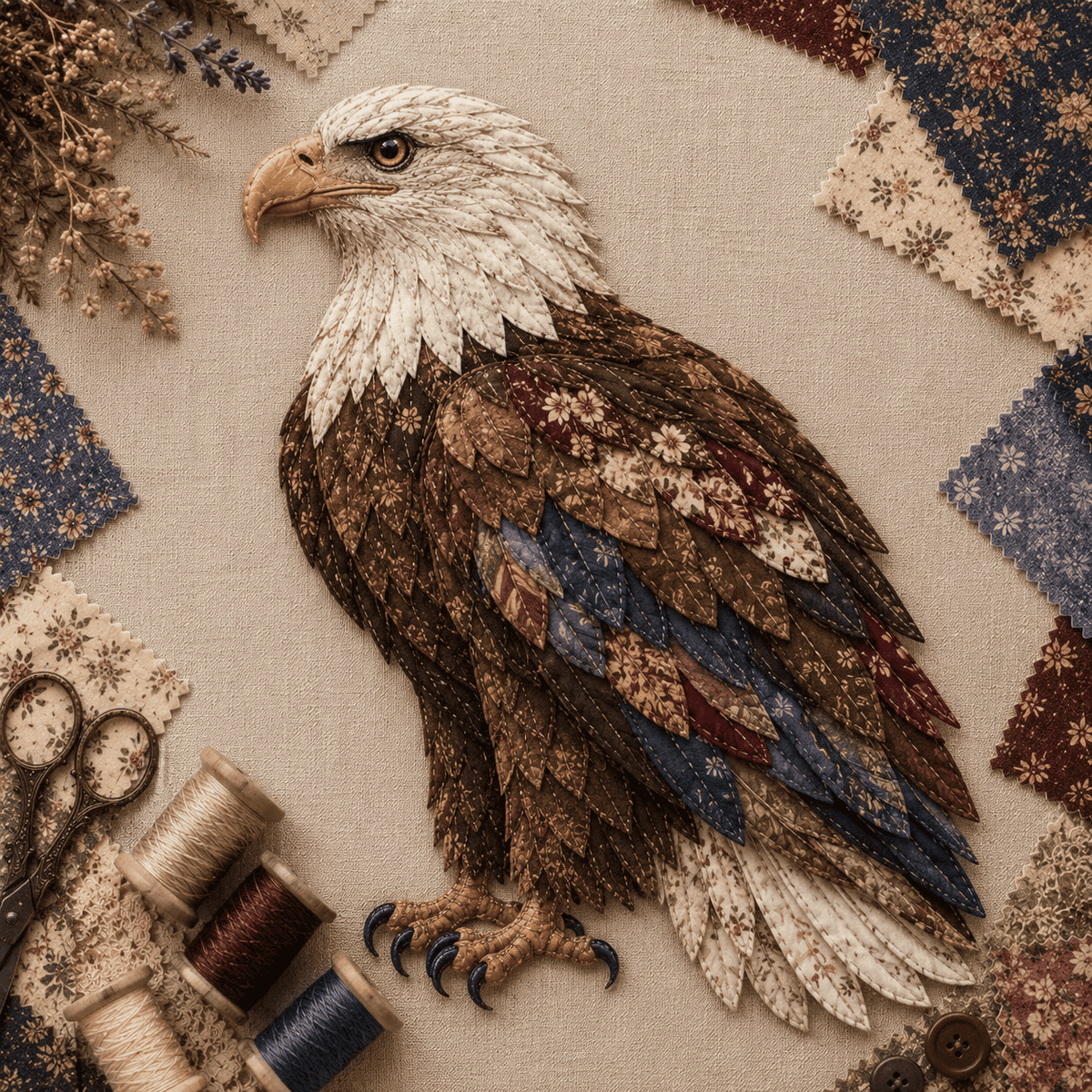 3D Patchwork Bird DIY Craft Kit