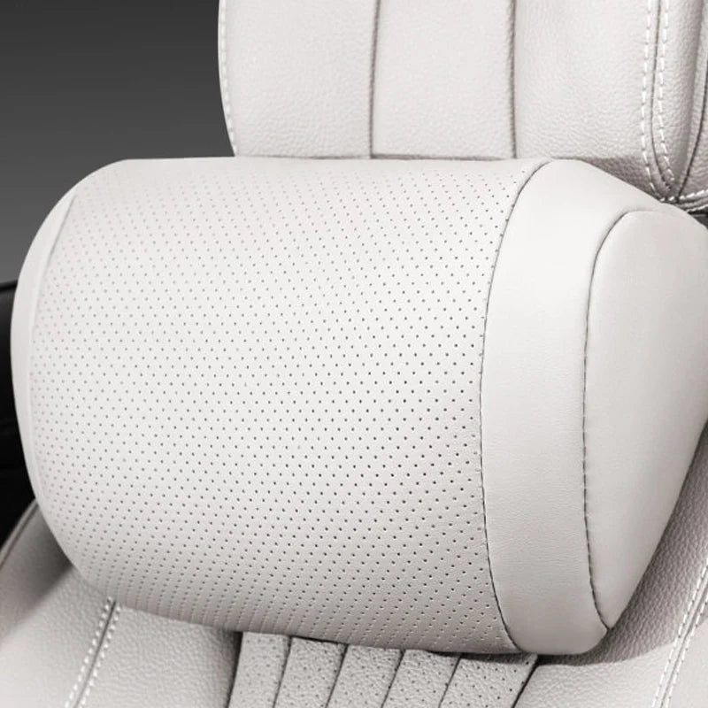 Car Headrest Cushion for Neck Support,Synthetic Nappa Leather Neck Cushion