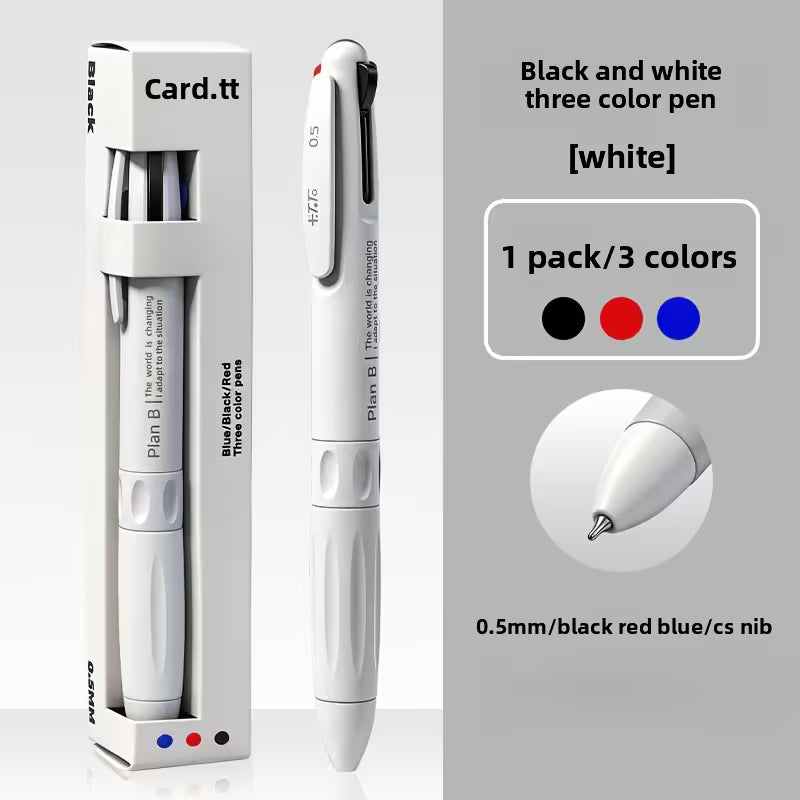 3-color retractable gel pen, 0.5mm
