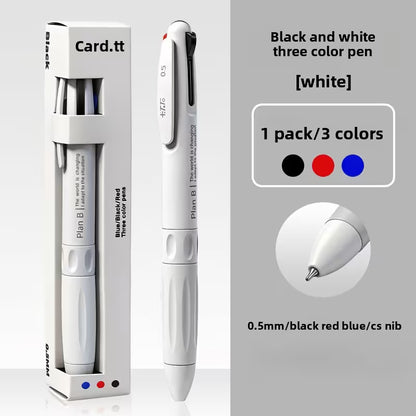 3-color retractable gel pen, 0.5mm