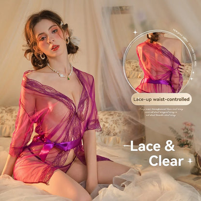 Elegant Floral Lace Loungewear