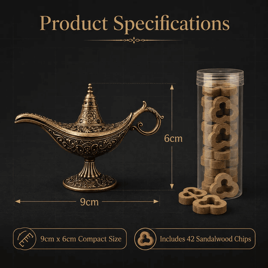 Vintage Aladdin Genie Lamp Incense Holder