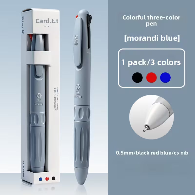 3-color retractable gel pen, 0.5mm