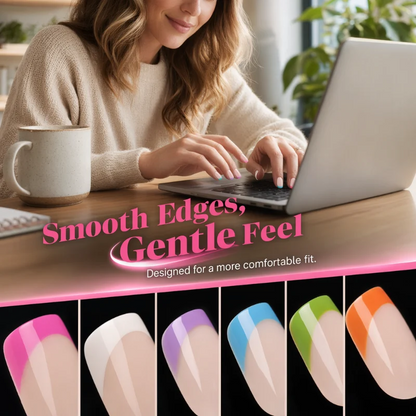 Color Pop Press-On Artificial Nails Set with 288 Pieces