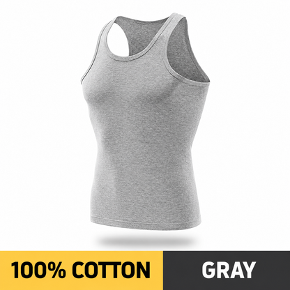 Men’s 100% Cotton Athletic Sleeveless Tank Top