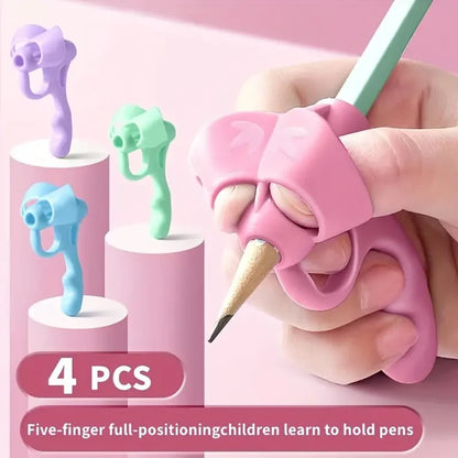Five-Finger Pen Grip Corrector for Beginners Kids | Writing Posture Aid Tool