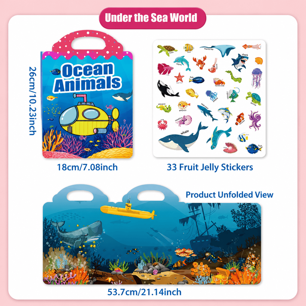 Reusable Jelly Sticker Book