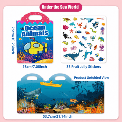 Reusable Jelly Sticker Book