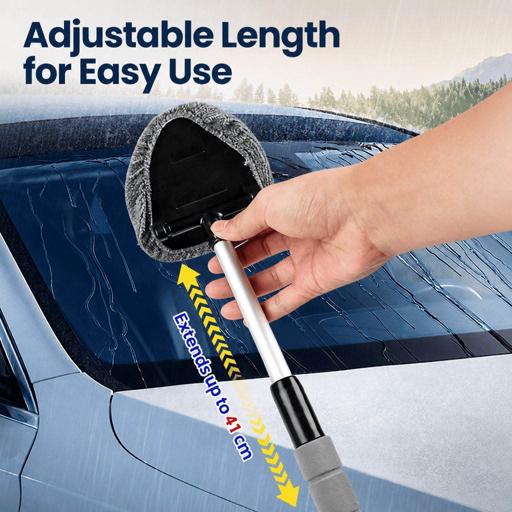 Car retractable cleaning brush