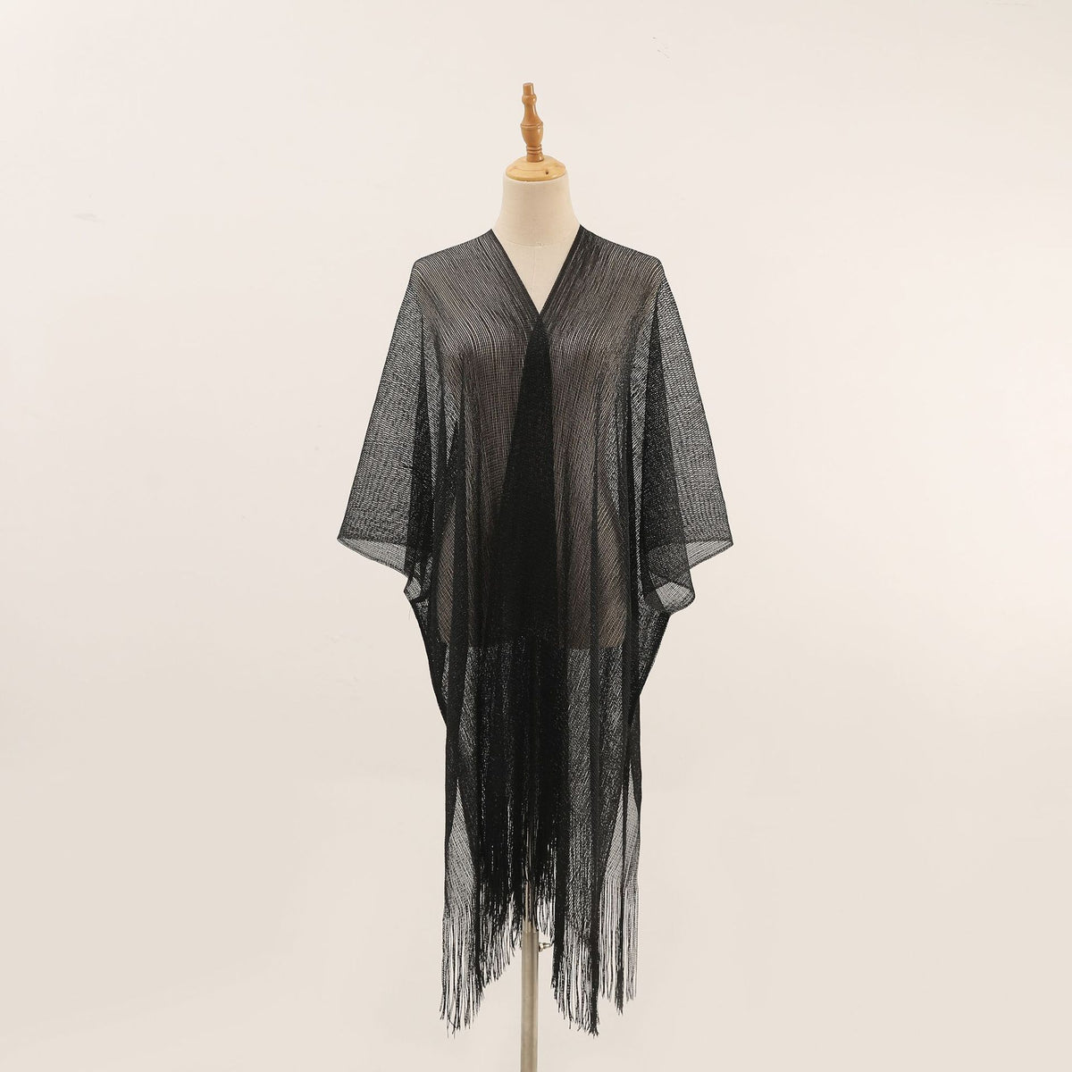 Shimmer Fringe Beach Cover-Up