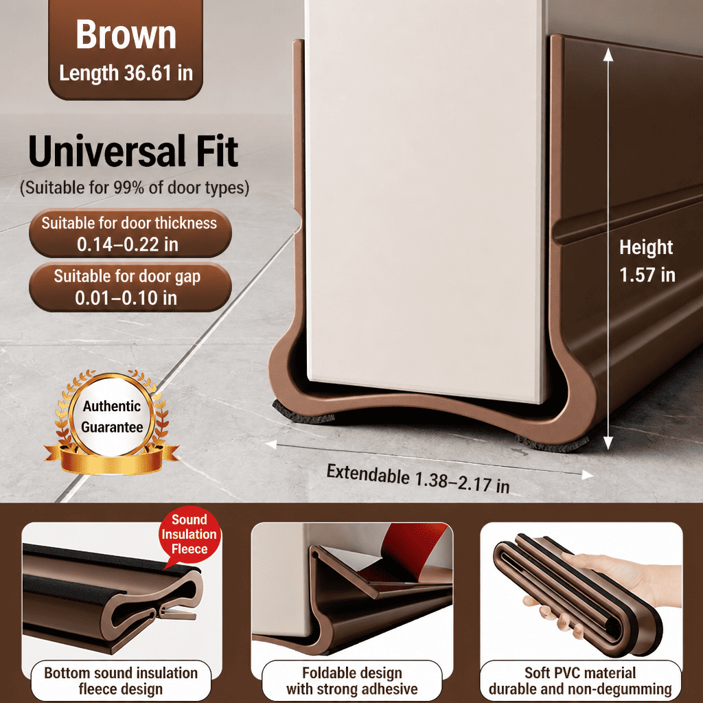 Triple Seal Under-Door Draft Stopper