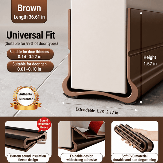 Triple Seal Under-Door Draft Stopper