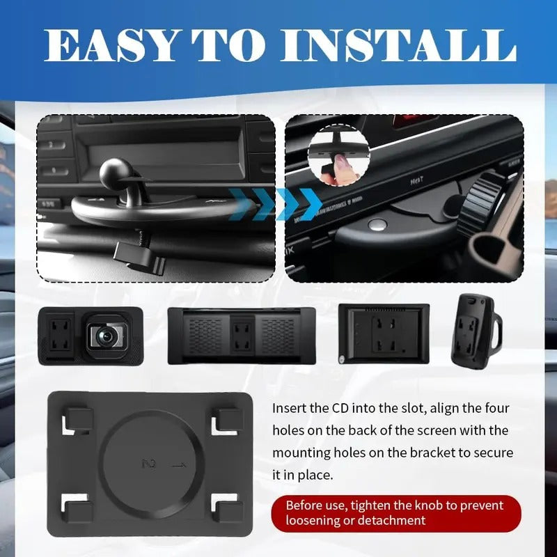 360° Rotating CD Slot Car Mount