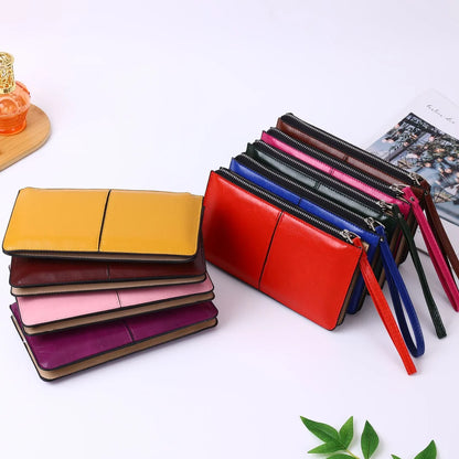 Large Capacity Zipper Wallet – Multi-Card Slots,All-in-One for Daily Outings