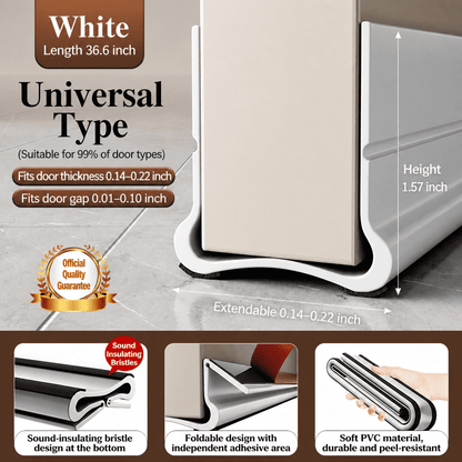 Triple Seal Under-Door Draft Stopper