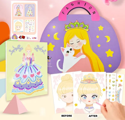 Fantasy 3-in-1 Princess Dress Up & Make Up Game Set