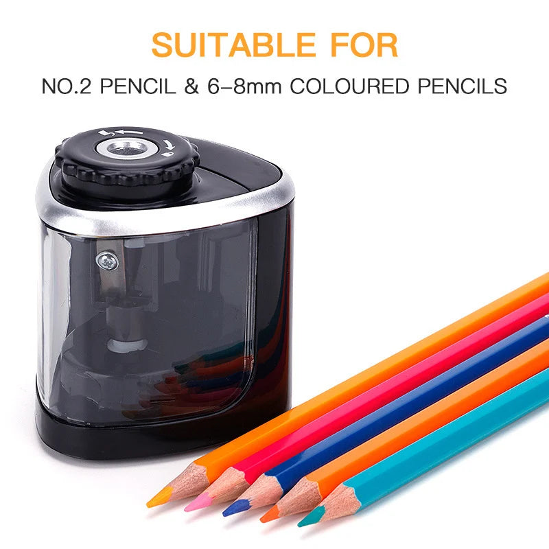 Sleek Electric Pencil Sharpener - Fast & Efficient Lead Sharpening