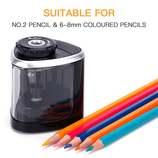 Sleek Electric Pencil Sharpener - Fast & Efficient Lead Sharpening
