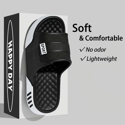 Comfortable, thick-soled, non-slip men's slippers