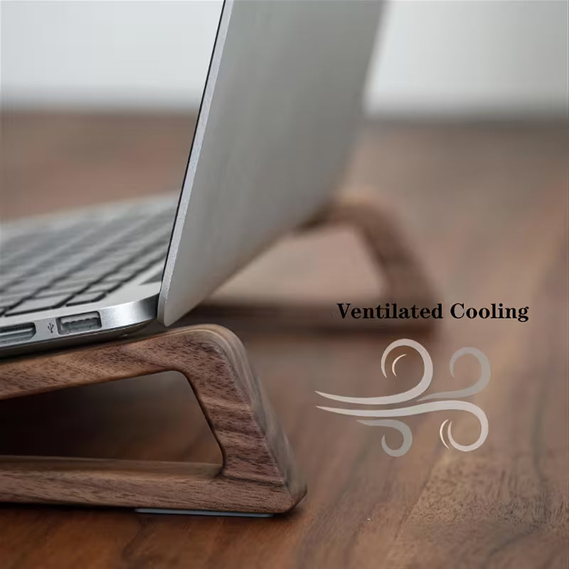 Retro Wooden Laptop Stand