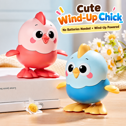 Kids’ Cartoon Wind-Up Chick Toy – Fun Educational Parent-Child Interactive Toy