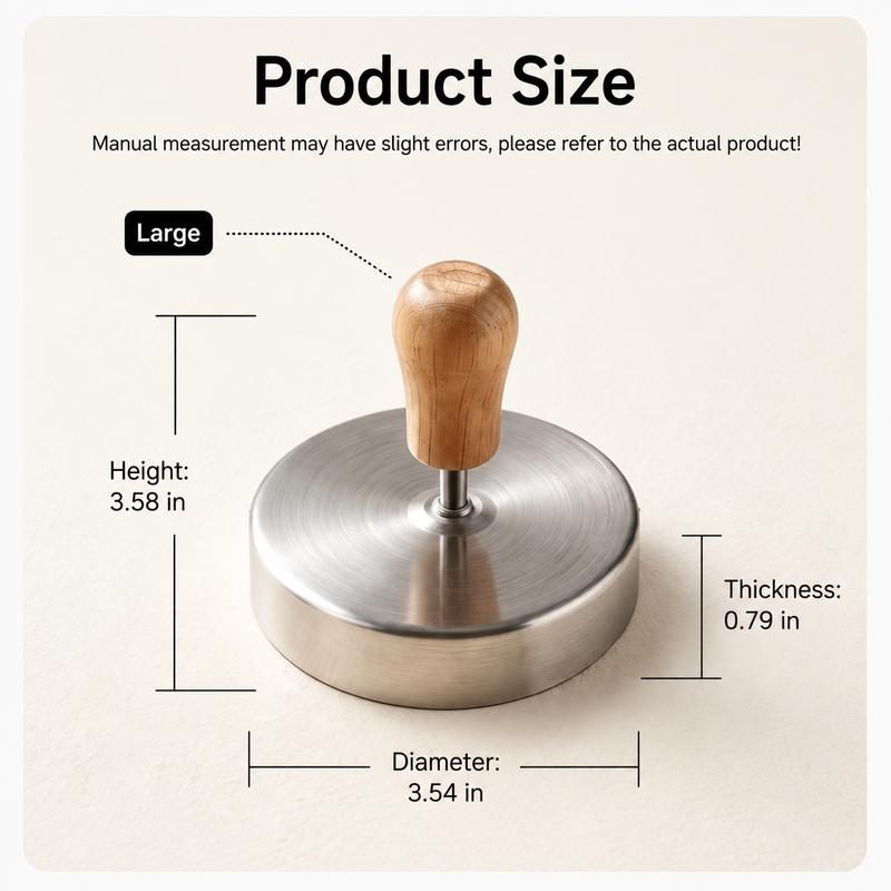 Stainless Steel Burger Press