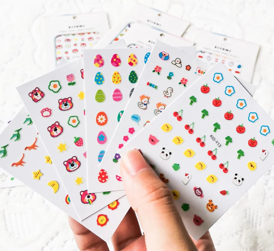 Children's cartoon luminous nail stickers, stickers that glow at night after sunlight