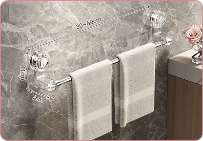 Adjustable Suction Cup Towel Bar