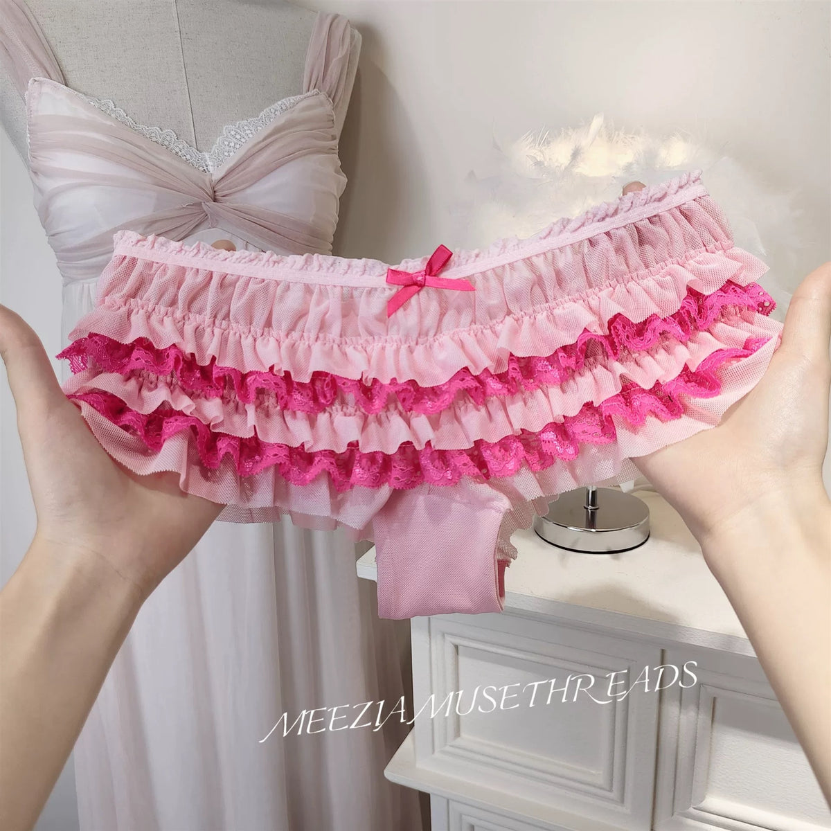 Women's Japanese-Style Cute Layered Ruffle Lace Panties