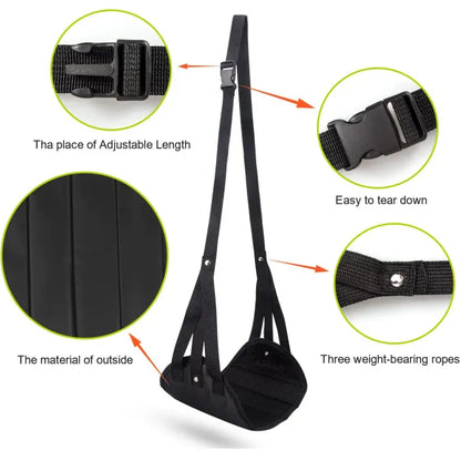 Airplane Foot Hammock Adjustable Travel Harness