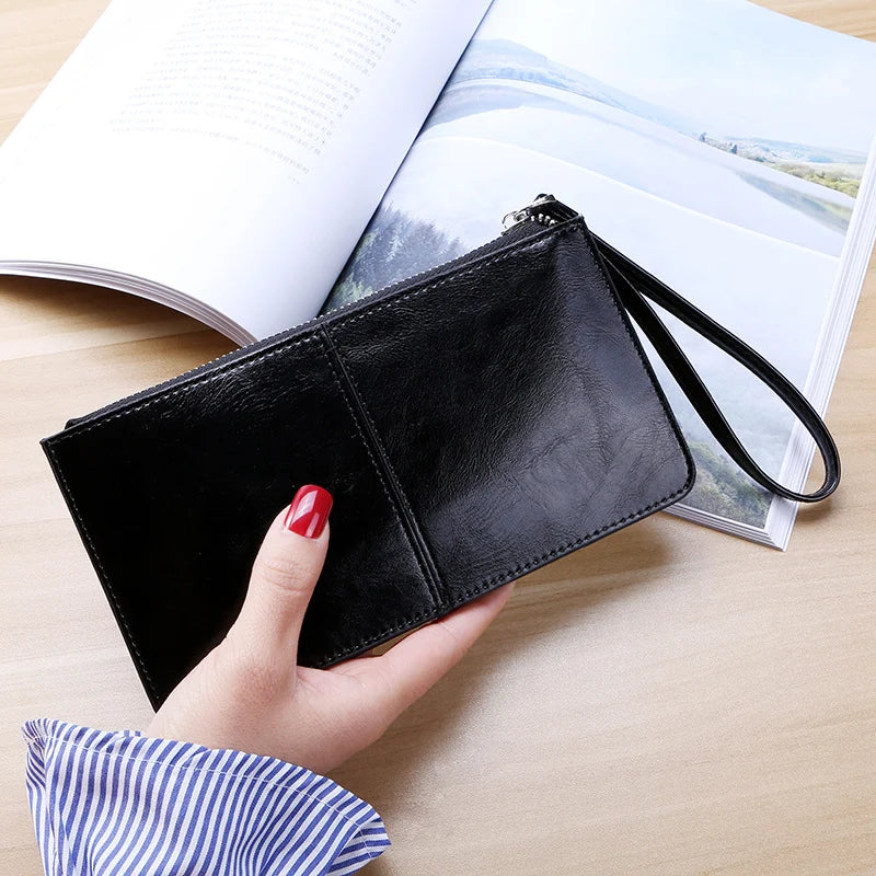 Large Capacity Zipper Wallet – Multi-Card Slots,All-in-One for Daily Outings