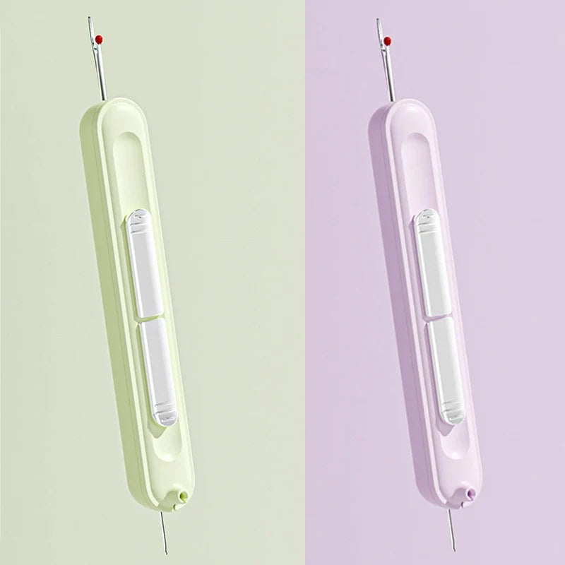 Dual-Head Hand Sewing Tool – 2-in-1 Needle Threader and Stitch Remover