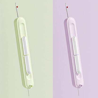 Dual-Head Hand Sewing Tool – 2-in-1 Needle Threader and Stitch Remover