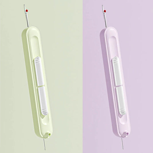 Dual-Head Hand Sewing Tool – 2-in-1 Needle Threader and Stitch Remover