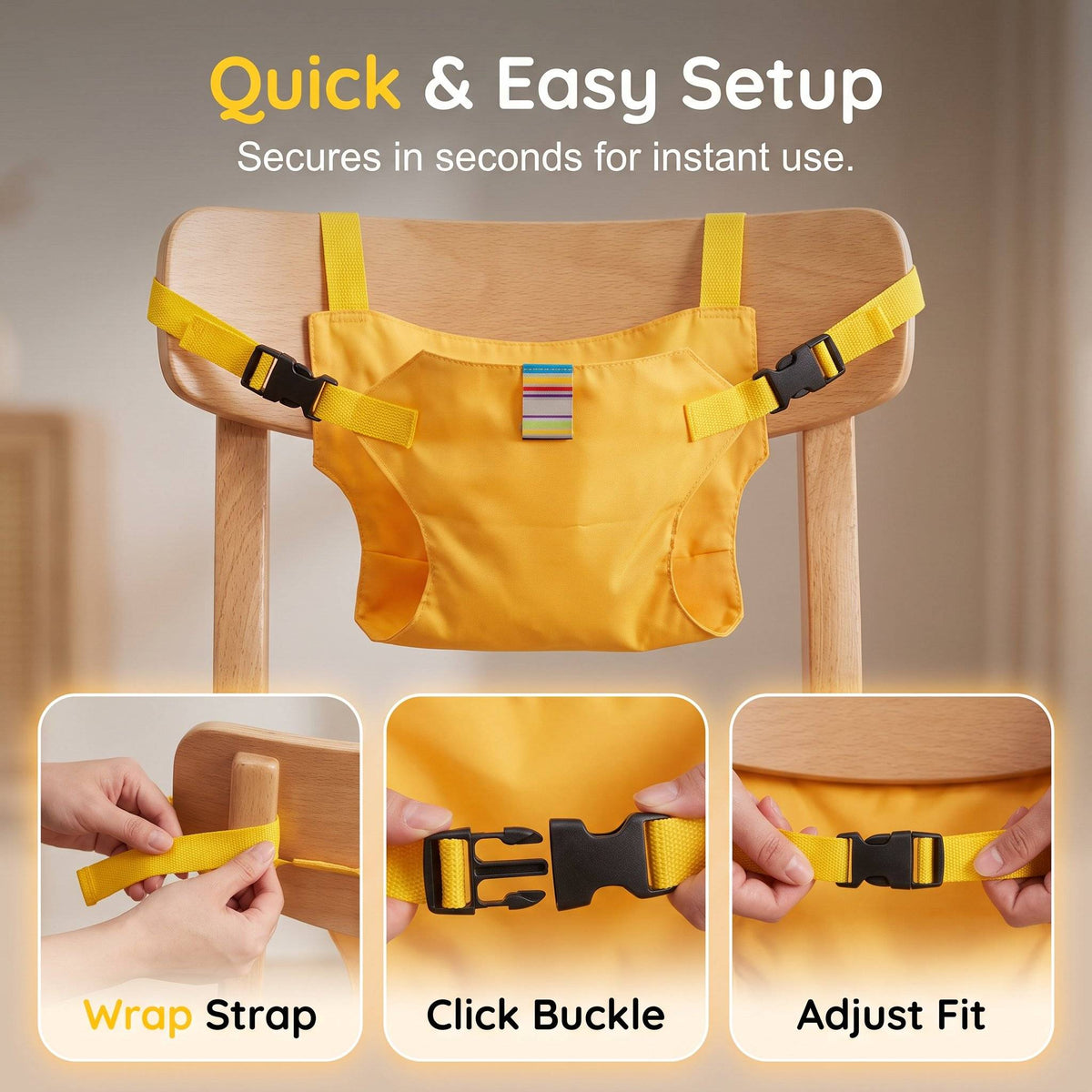 Portable Child Seat Safety Belt & Harness