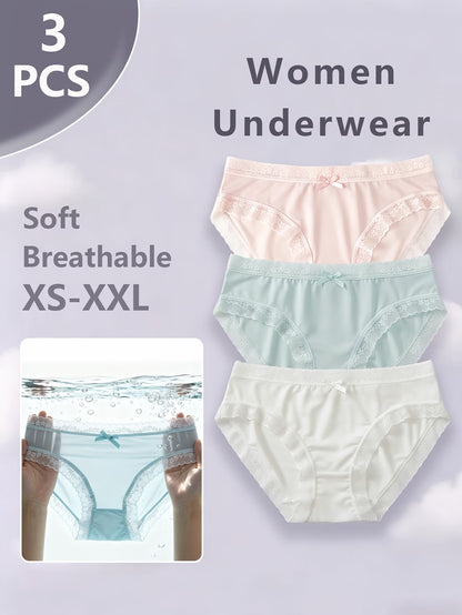 3-Pack Women's Ice Silk Panties