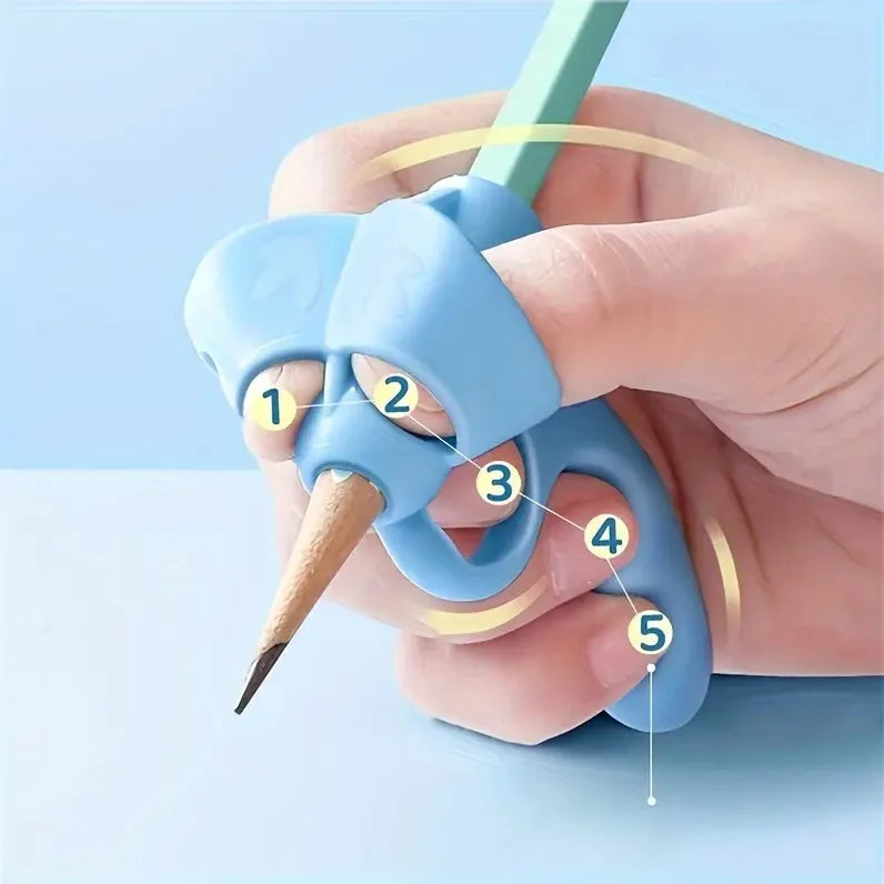 Five-Finger Pen Grip Corrector for Beginners Kids | Writing Posture Aid Tool