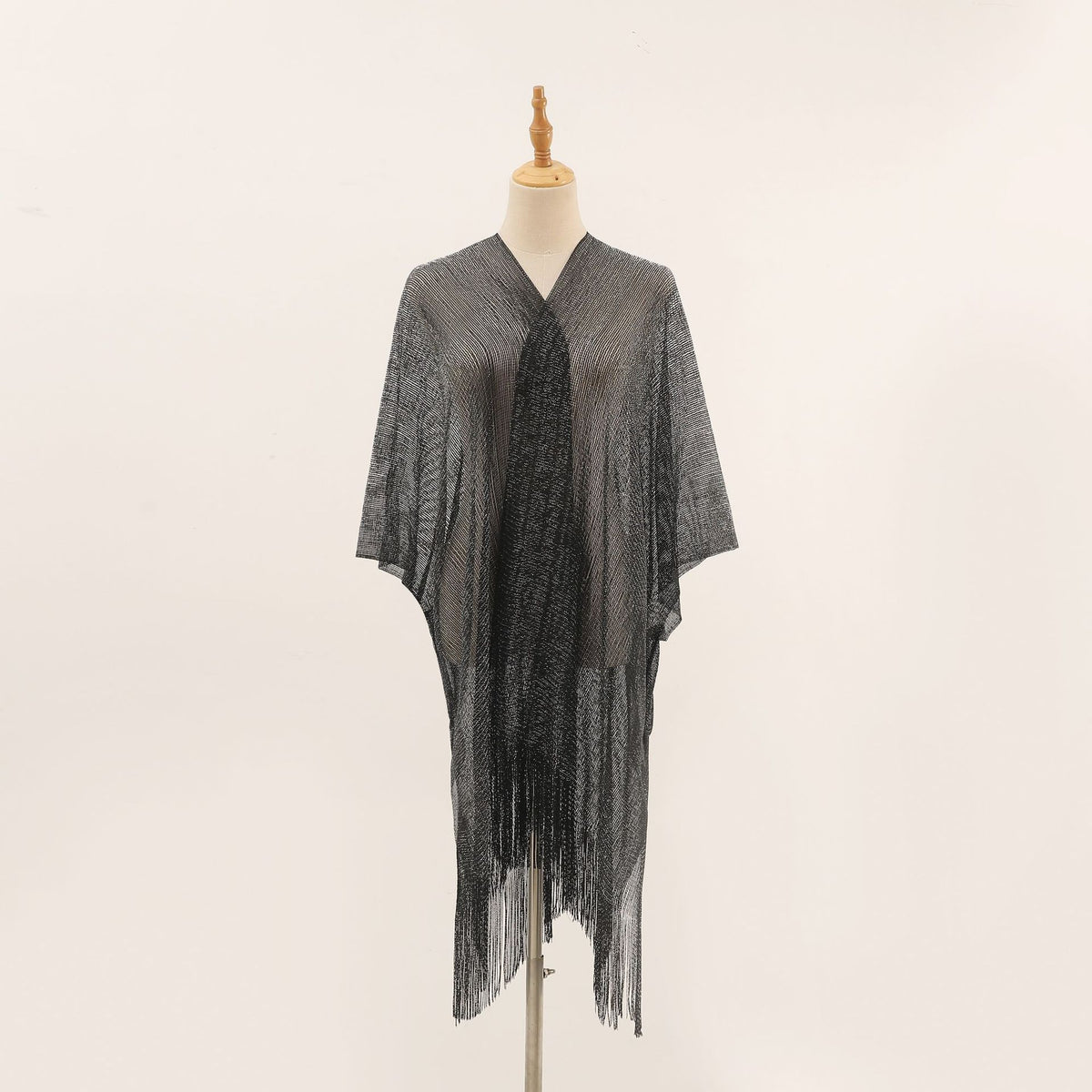 Shimmer Fringe Beach Cover-Up