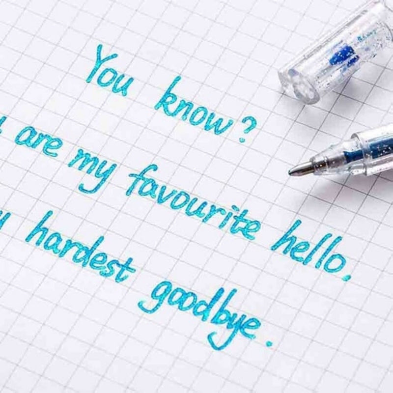 12 Packs Glitter Gel Pens – Sparkly Ink, Smooth Writing for Journaling & Card Making