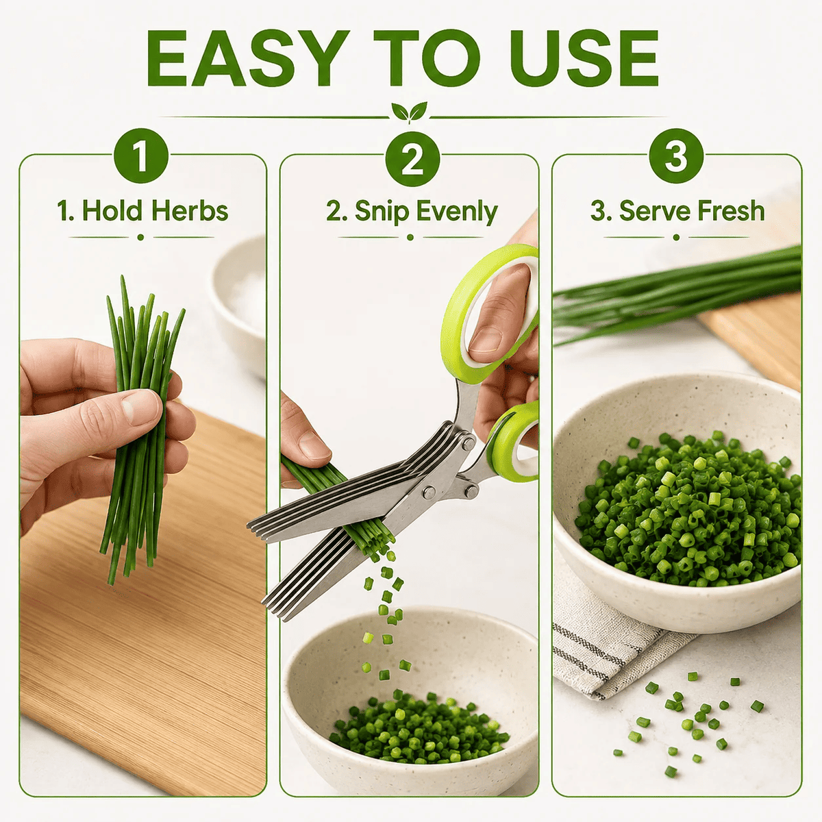 Multi-functional stainless steel kitchen scissors