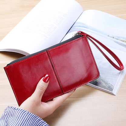 Large Capacity Zipper Wallet – Multi-Card Slots,All-in-One for Daily Outings