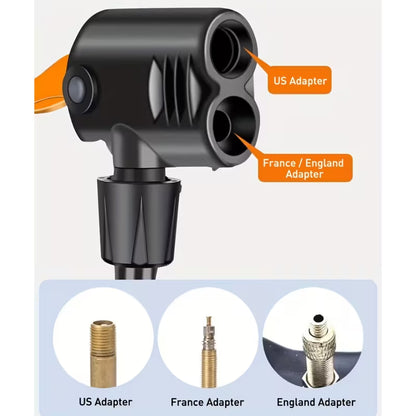 Universal Foot-Activated Air Pump with Pressure Gauge