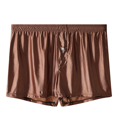 Men's Cool Plus Size Satin Cropped Pants
